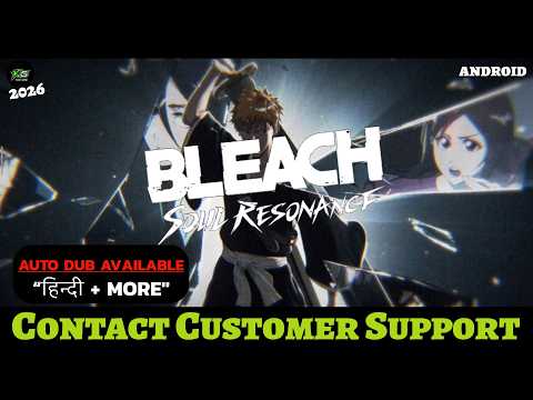 Bleach Soul Resonance settings menu displaying customer service contact button