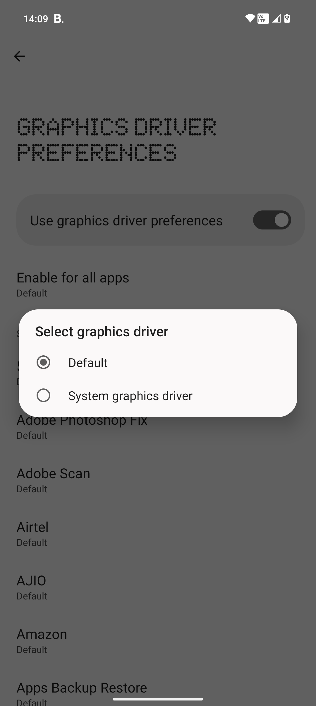 Android developer options menu showing animation scale adjustments