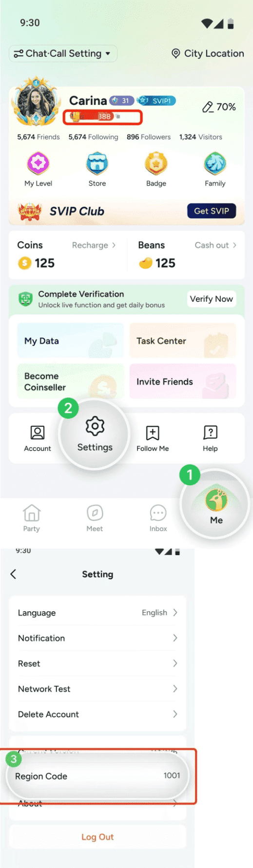 How to find your TAKA Live Coins UID
