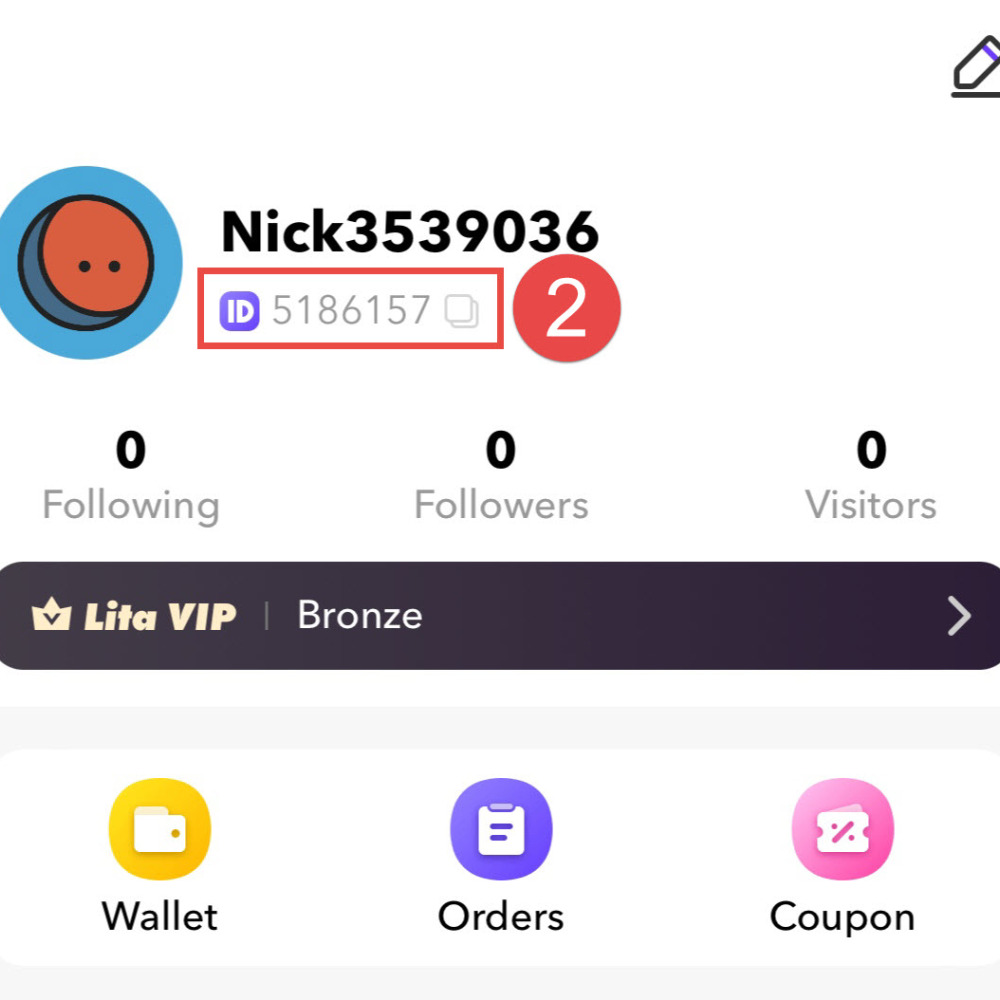 How to find your LitChat UID