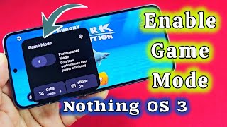Nothing OS Game Mode settings dashboard