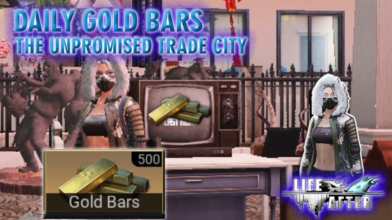 LifeAfter Mall where Credits convert into Gold Bars for Trade City purchases