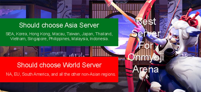 Onmyoji Arena regional Chinese client server select tab