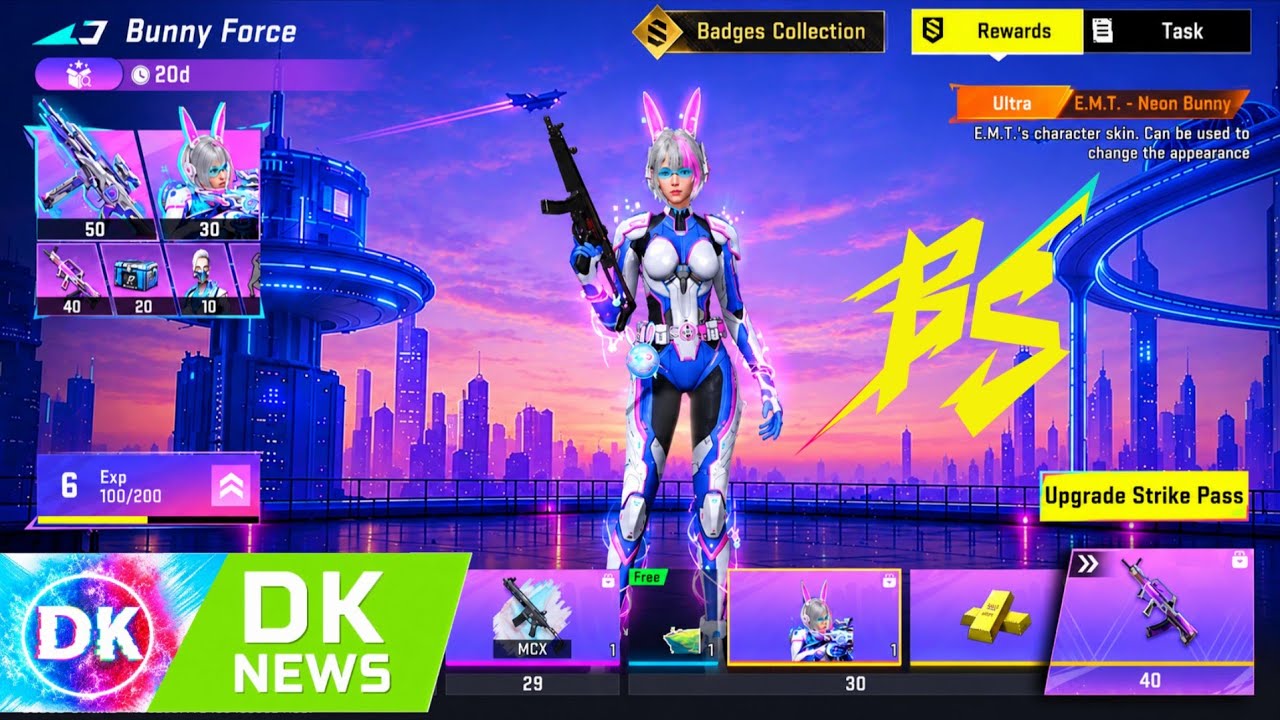 Blood Strike Bunny Force Strike Pass rewards