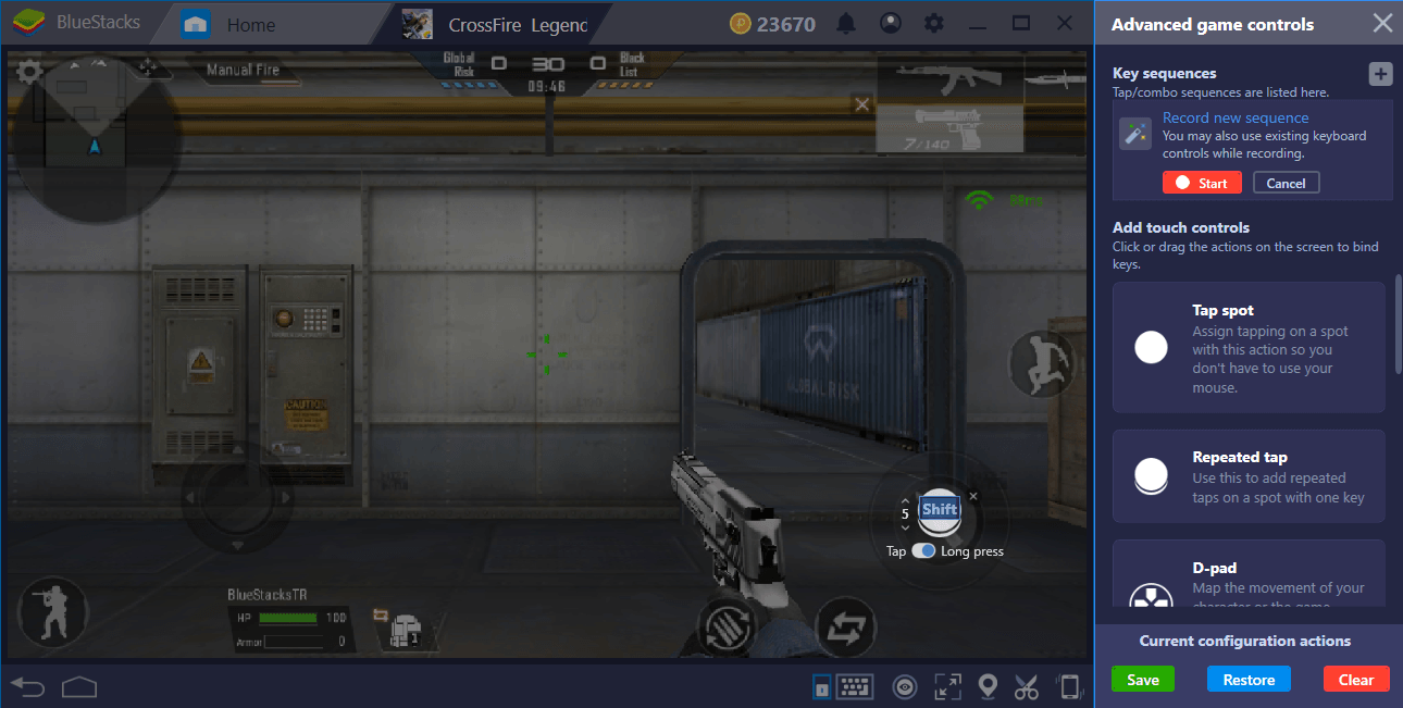 BlueStacks repeated tap tool