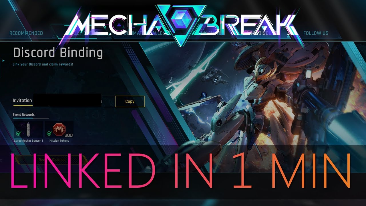 Mecha Break Discord verification event screen
